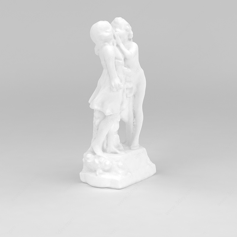 情侣摆件3D模型