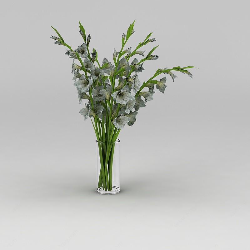 鲜花花瓶3D模型