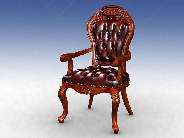 古典美式椅子3D模型