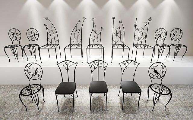铁艺椅子合集3D模型