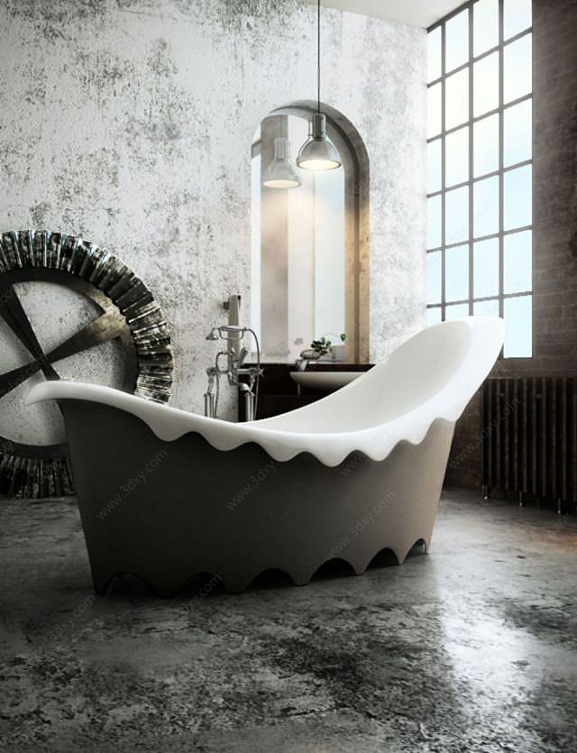 牛奶浴缸3D模型