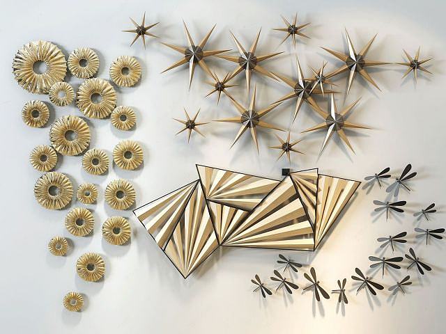 中式墙饰蜻蜓饰品3D模型