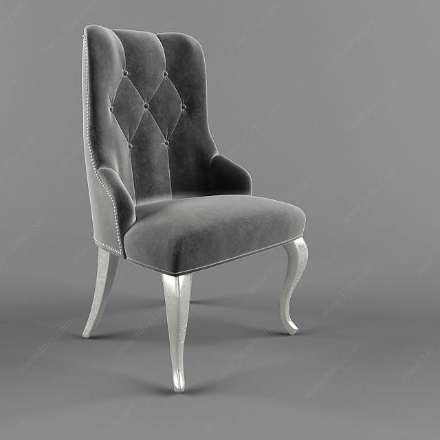 简欧餐椅3D模型