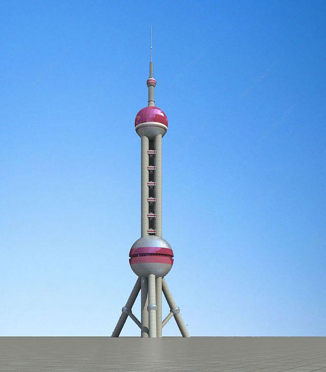 东方明珠塔3D模型
