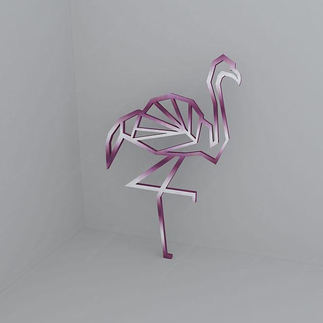 鸵鸟装饰品3D模型