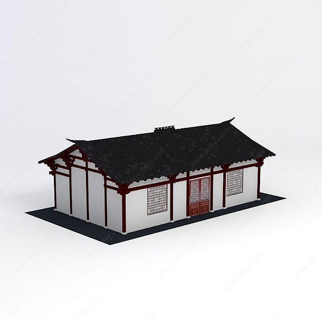 学哟网 3d模型下载 户外建筑3d模型下载 建筑3d模型下载 古建房子3d