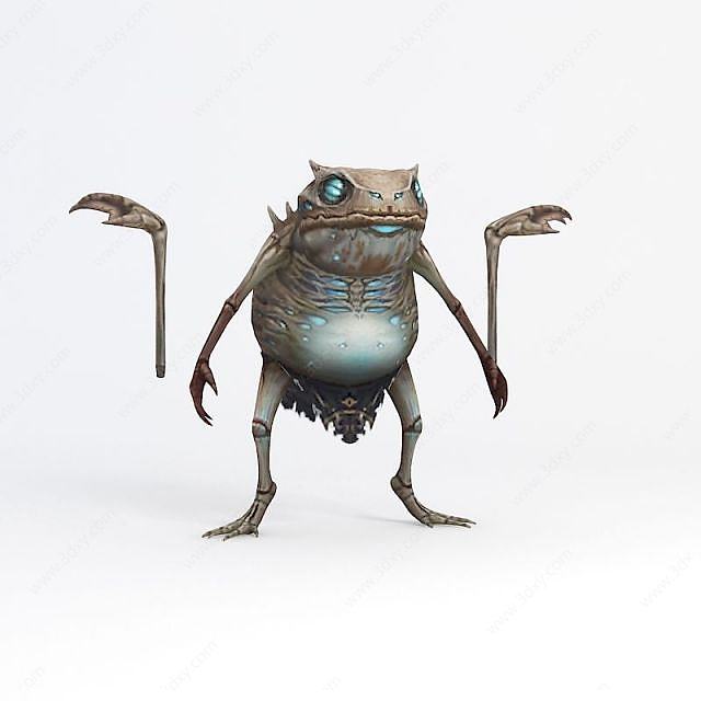 青蛙蛤蟆精怪3D模型