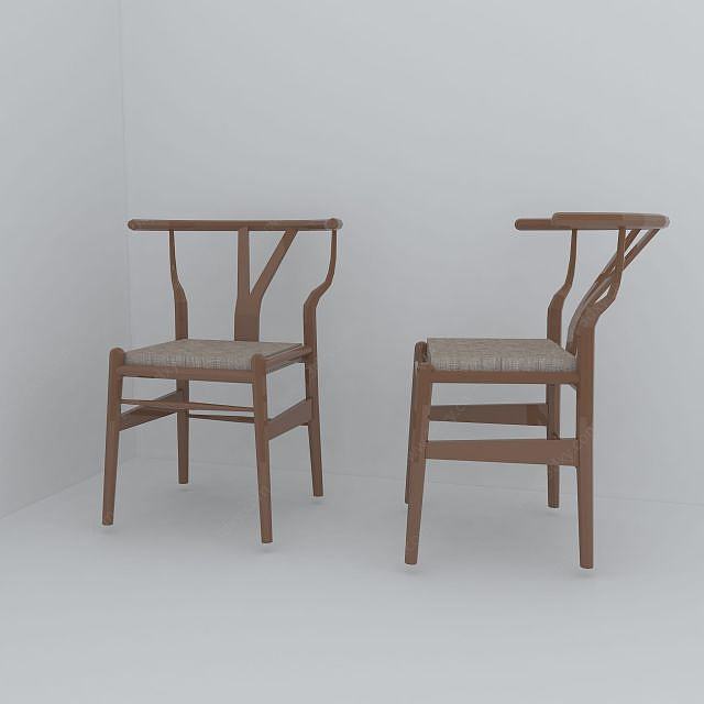 木椅子3D模型