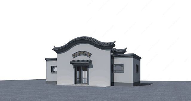 中式公厕3D模型