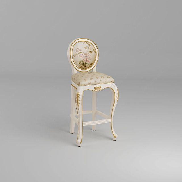 吧台椅3D模型
