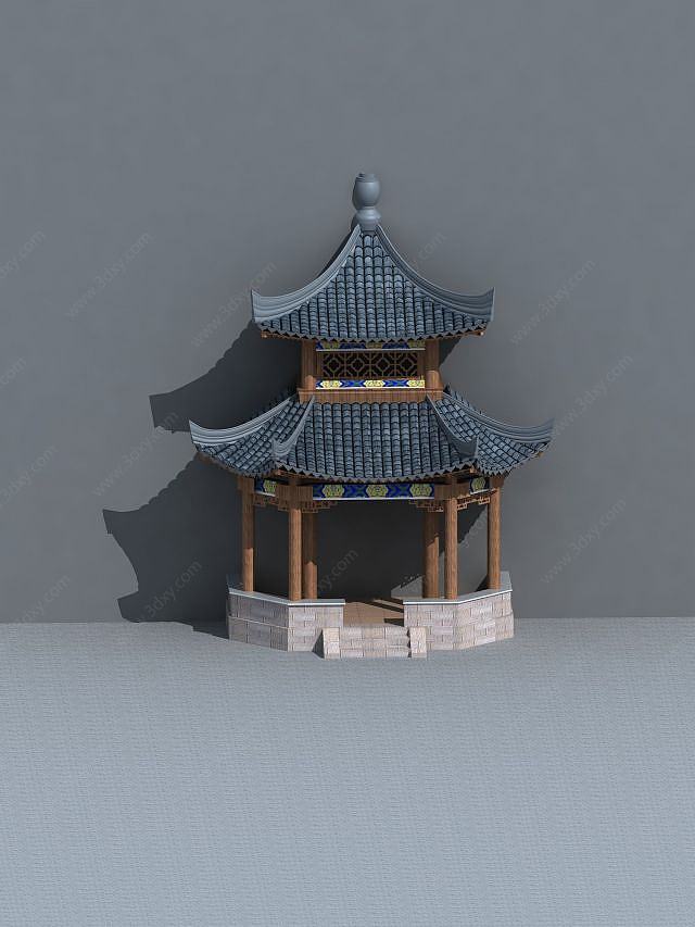 建筑亭子3D模型