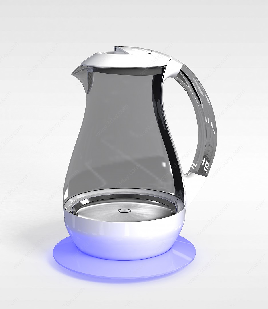 玻璃电水壶3D模型