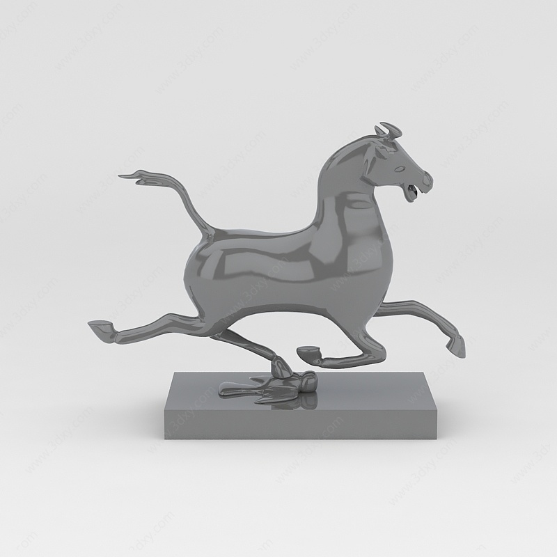 马摆件3D模型