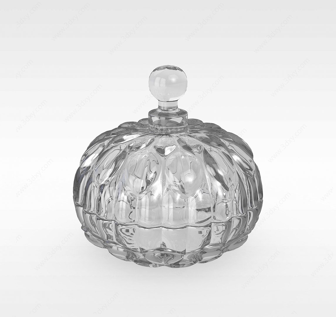 玻璃洋酒瓶3D模型