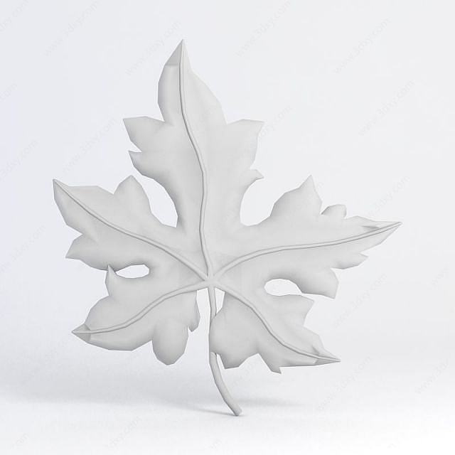 树叶塑模3D模型