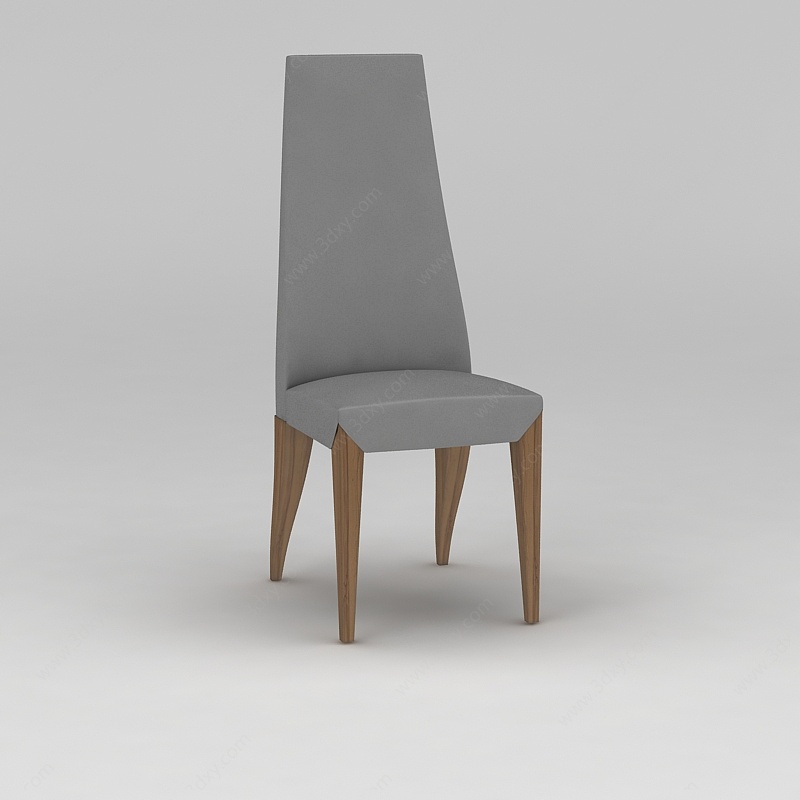 高背餐椅3D模型