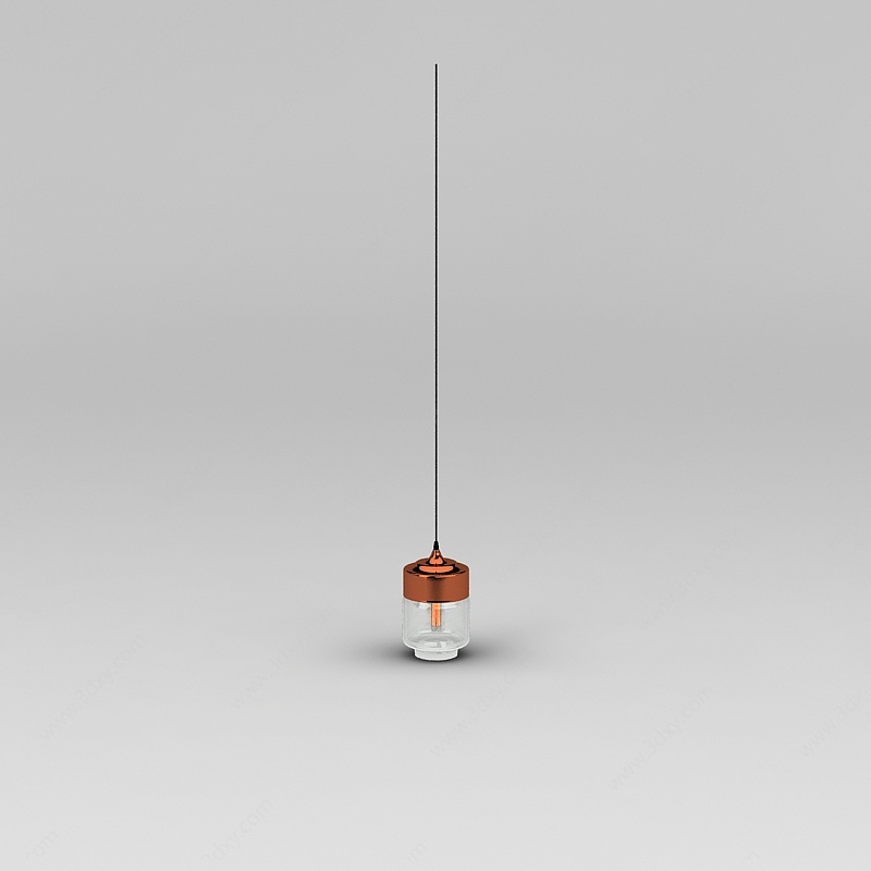 单头吊灯3D模型