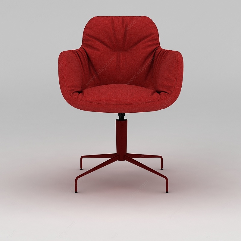 红色转椅3D模型