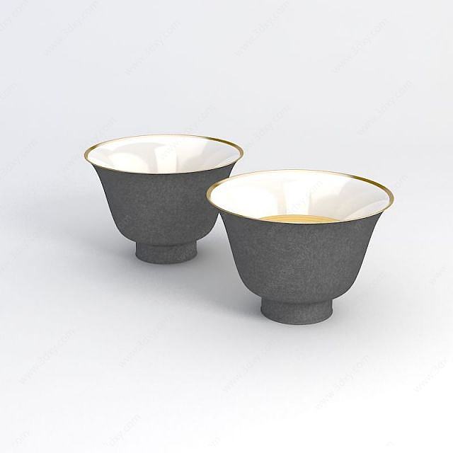 陶瓷茶杯3D模型