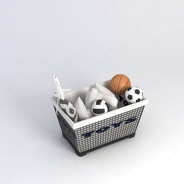 玩具收纳箱3D模型