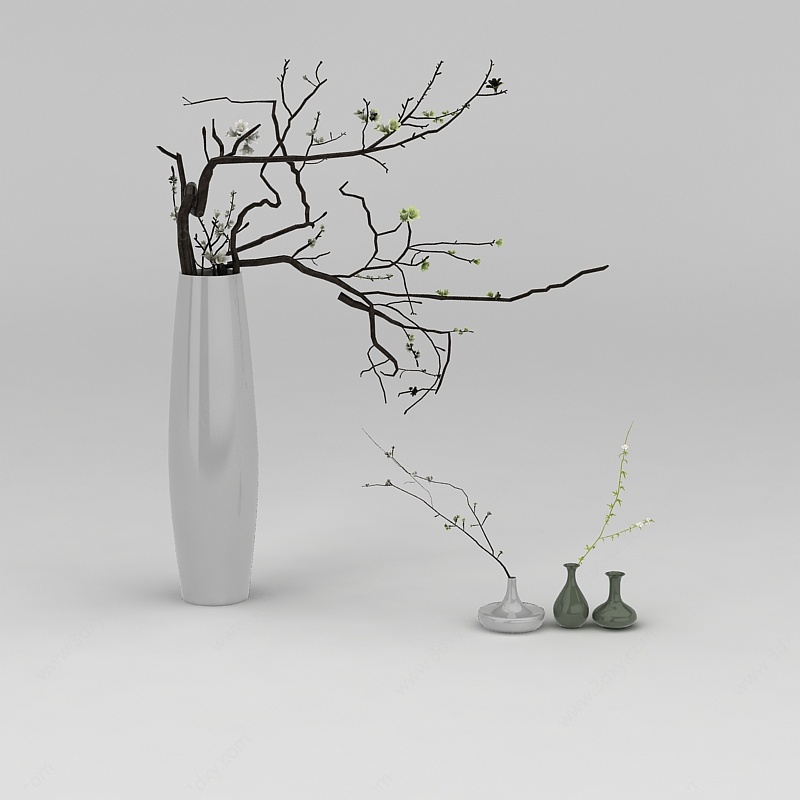 中式精美花瓶3D模型