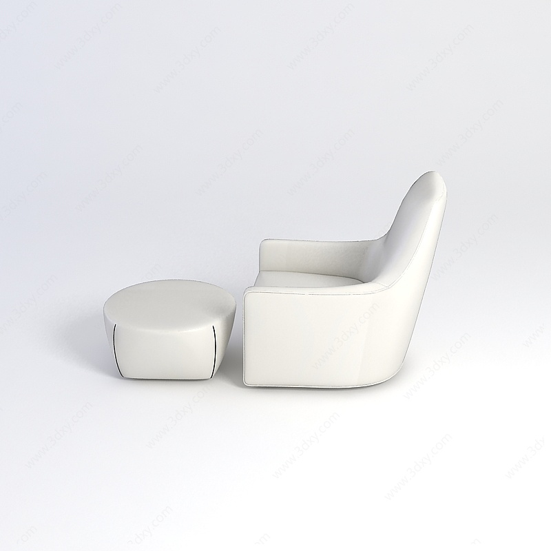 单人休闲沙发3D模型