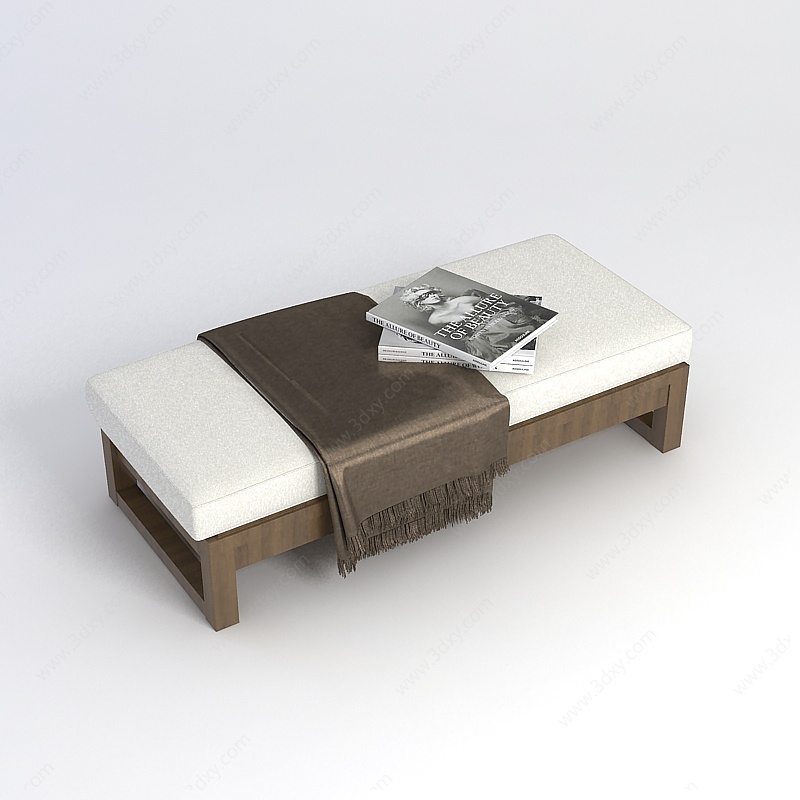 现代沙发凳3D模型