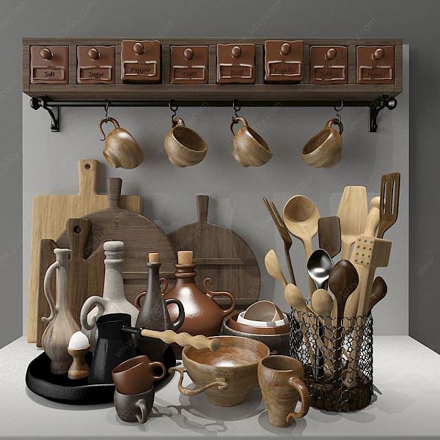 厨房用具3D模型