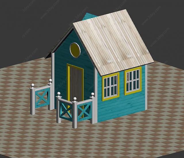 积木房子3D模型