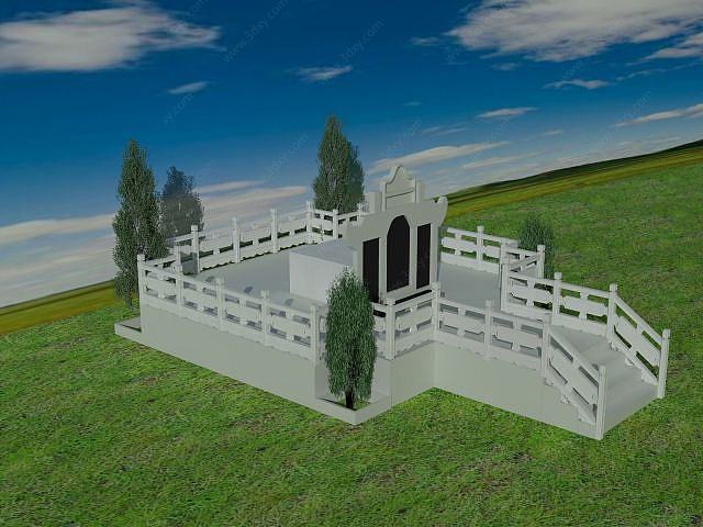墓地3d模型