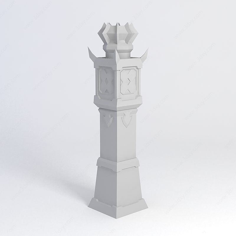 防御塔3D模型