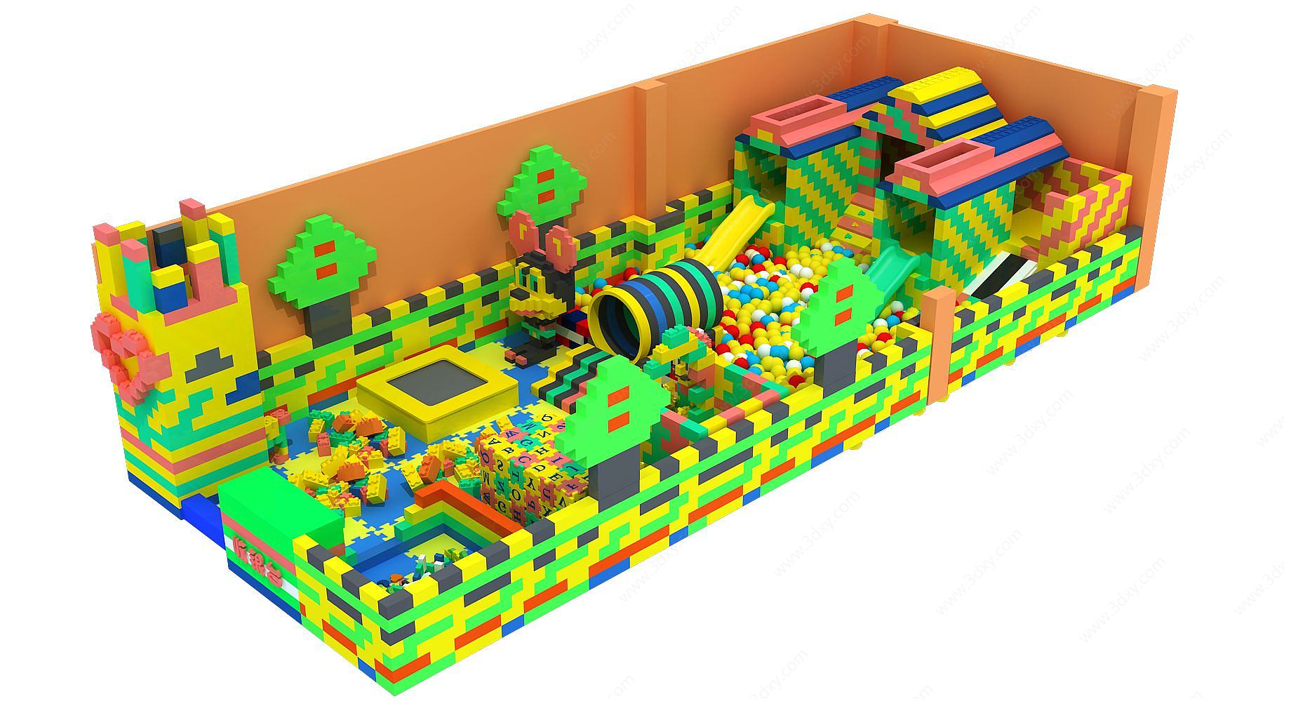 积木乐园3D模型