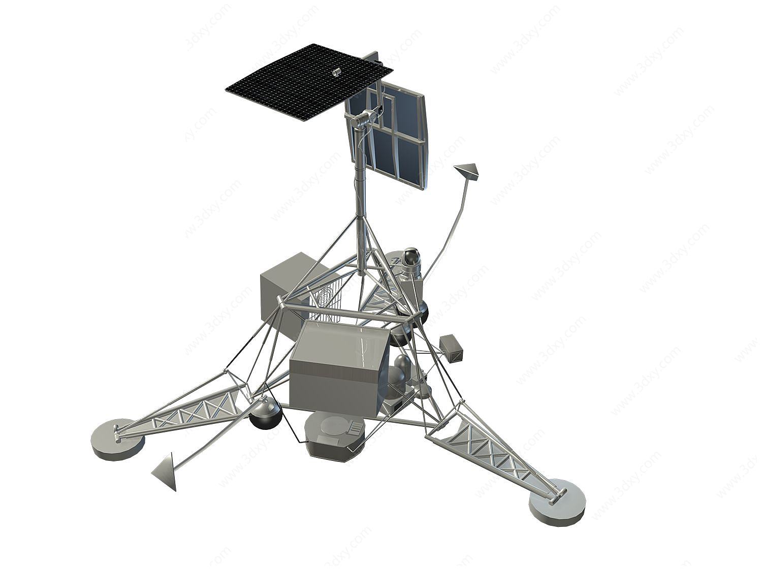 美国月球探测器徘徊者号3D模型