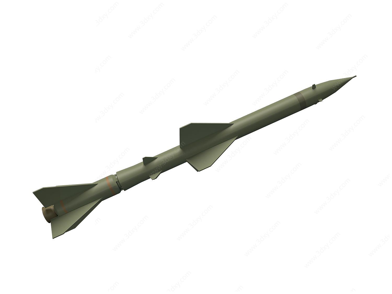 红旗防空导弹3D模型