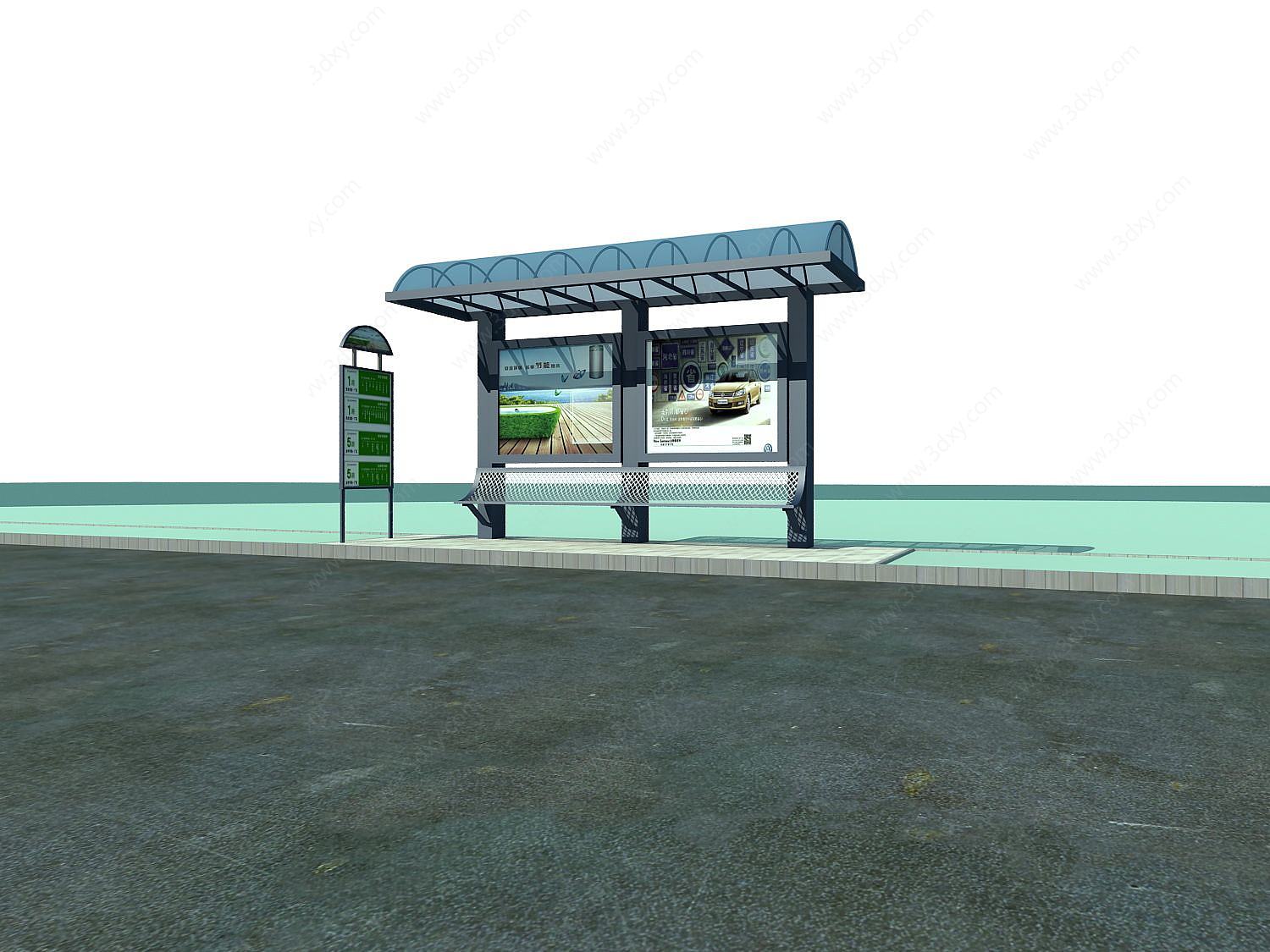 公交站台3D模型