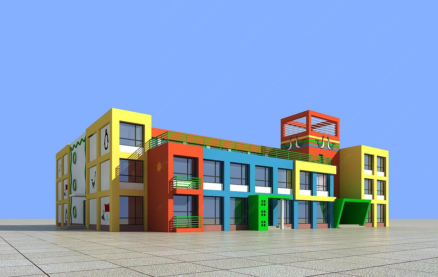 幼儿园3D模型