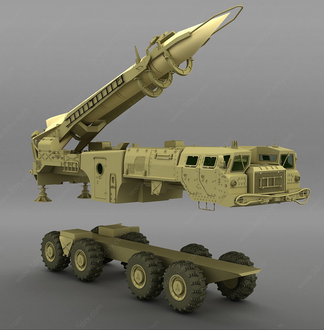 火箭車3D模型