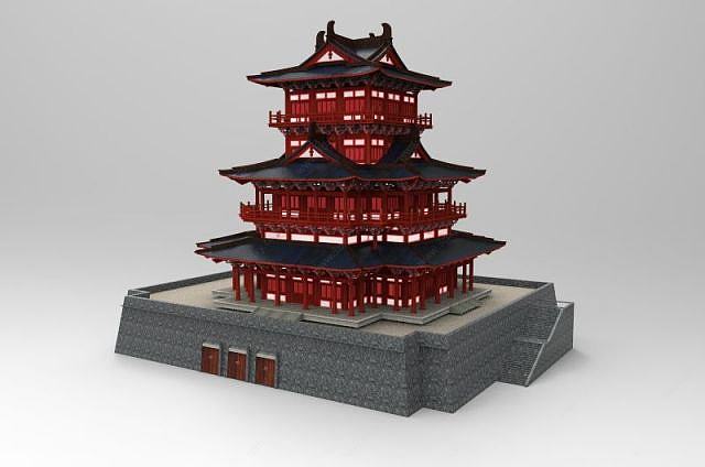 中国古建筑3D模型