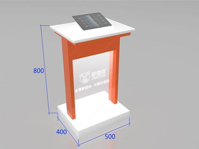 ipad展示立柜3D模型