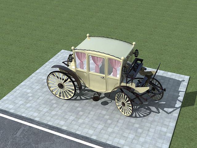 欧式马车3D模型