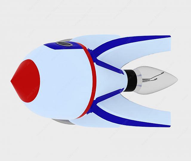 火箭台灯3D模型