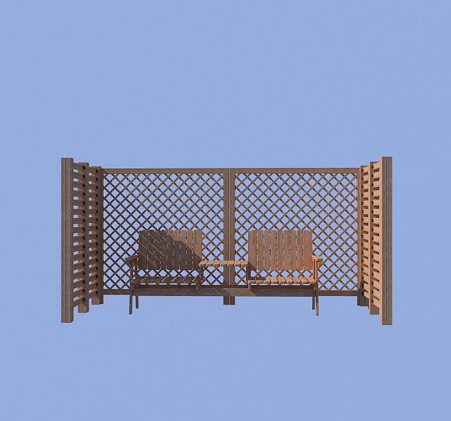 凉椅秋千3D模型