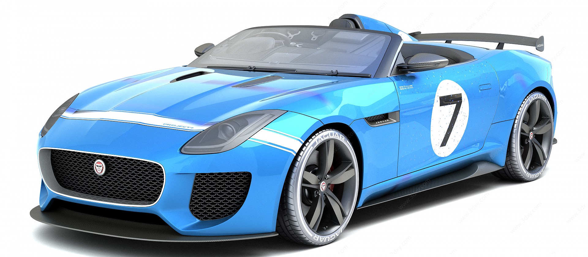 捷豹超跑汽车3D模型