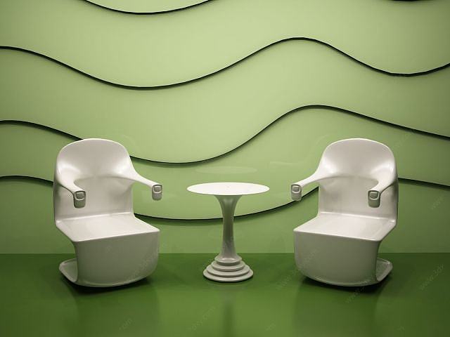 现代休闲座椅3D模型