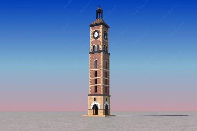 钟塔3D模型