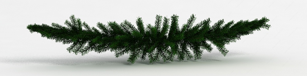 松树枝圣诞装饰3D模型