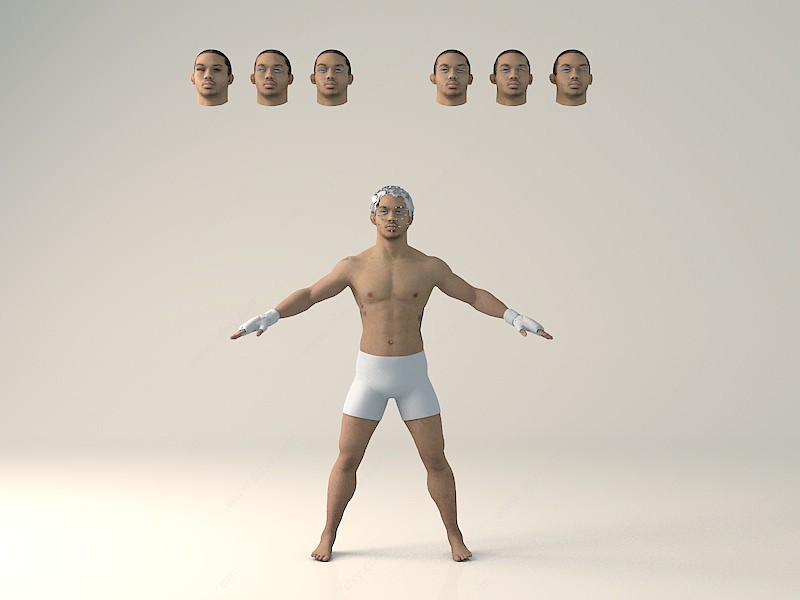 UFC游戏人物模型带3D模型