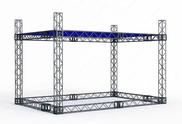 铝合金桁架行架舞台架3D模型