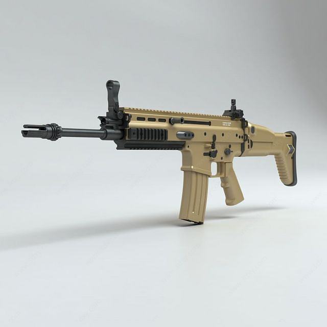 SCAR-L突击步枪3D模型