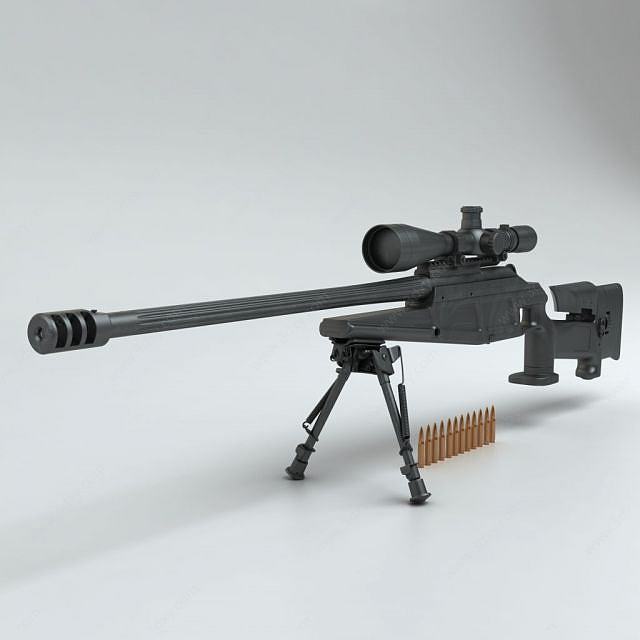 吃鸡战场狙击枪3D模型